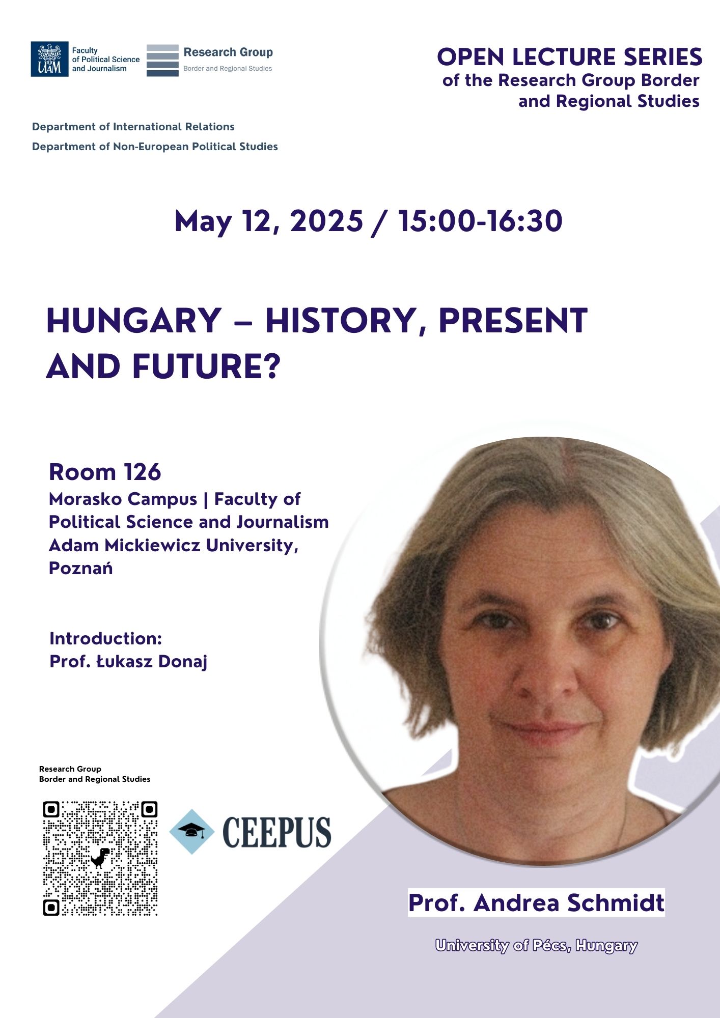 Prof. Andrea Schmidt from University of Pécs 