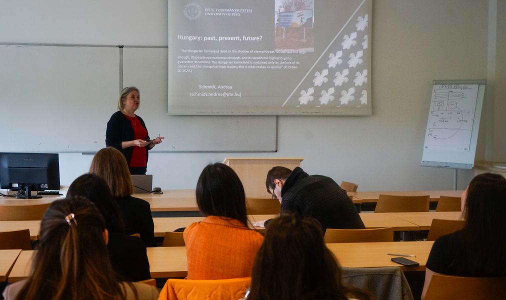 Prof. Andrea Schmidt from University of Pécs 