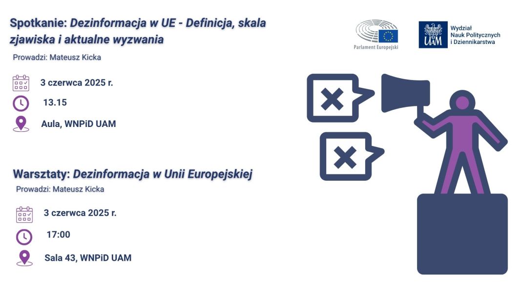Spotkanie Dezinformacja w UE Definicja, skala zjawiska i aktualne wyzwania