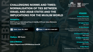 Webinarium: Challenging norms and times: Normalisation of ties beetwen Israel and Arab states and the implications for the Muslim world 