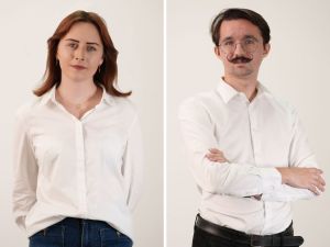 Studenci Zofia Bizan i Maciej Schmidt