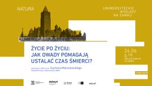 Grafika z informacjami o wydarzeniu. W tle Zamek Cesarski w Poznaniu.