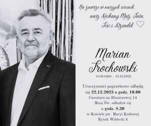 Zmarł dr Marian Trochowski