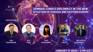 Seminarium: China’s Diplomacy in the New  Situation of Eurasia and Eastern Europe