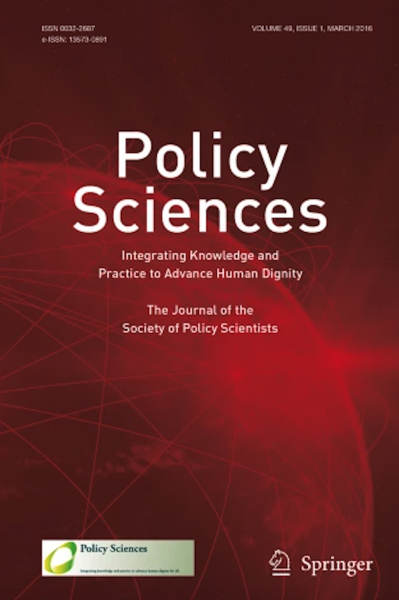 Okładka publikacji Policy Sciences