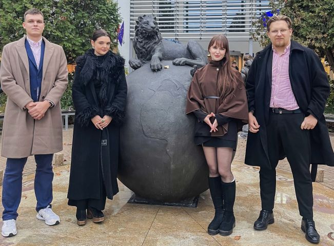 Reprezentanci Koła Naukowego KiE 