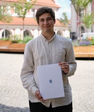 Vladyslav Gardash otrzymał stypendium od Urzędu Miasta Poznania