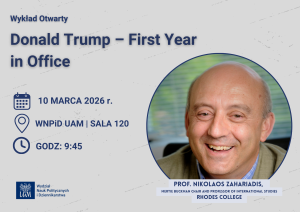 Open lecture: Donald Trump - First Year in Office 