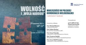 Webinarium: Wolność i „wola narodu”.  Mniejszości w polskiej demokracji nieliberalnej