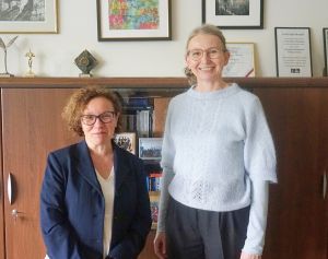 Prof. Heidi Hansen i Prof. UAM dr hab. Agnieszka Stępińska