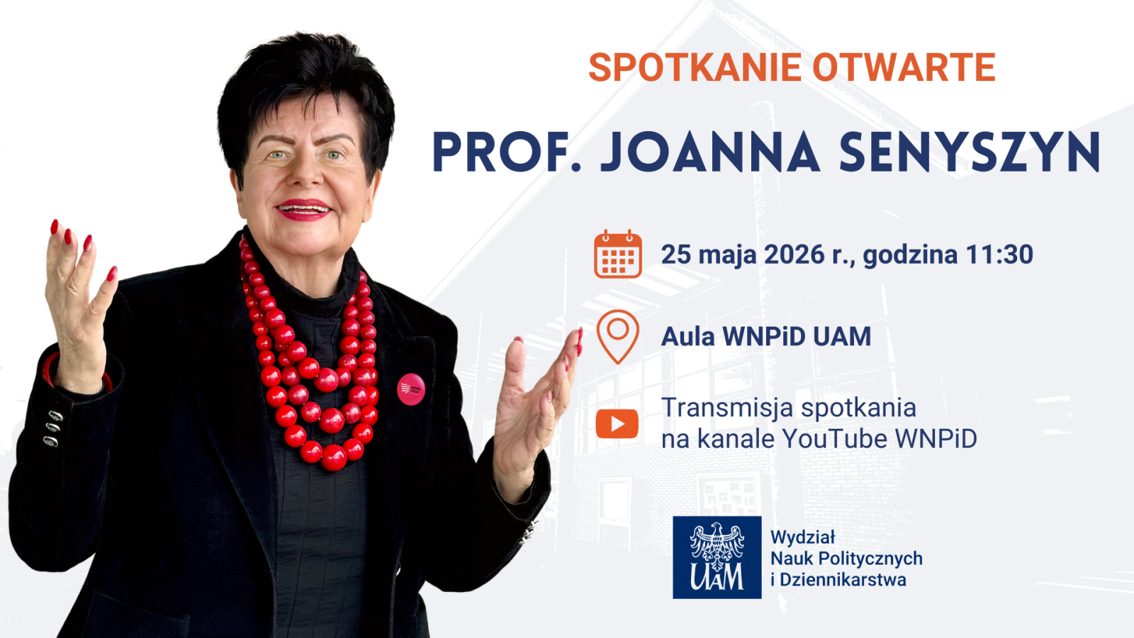 Spotkanie otwarte z prof. J. Senyszyn
