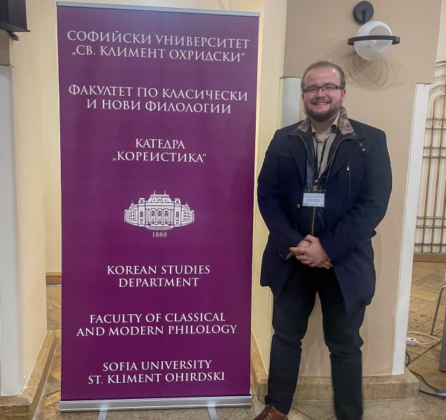 Mgr K. Starowicz na międzynarodowej konferencji Uniwersytecie Sofijskim im. św. Klemensa z Ochrydy w Bułgarii