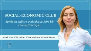 Spotkanie online z posłanką na Sejm RP Hanną Gill-Piątek