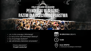 Pełnoletni w służbie: Razem dla uczciwego Państwa