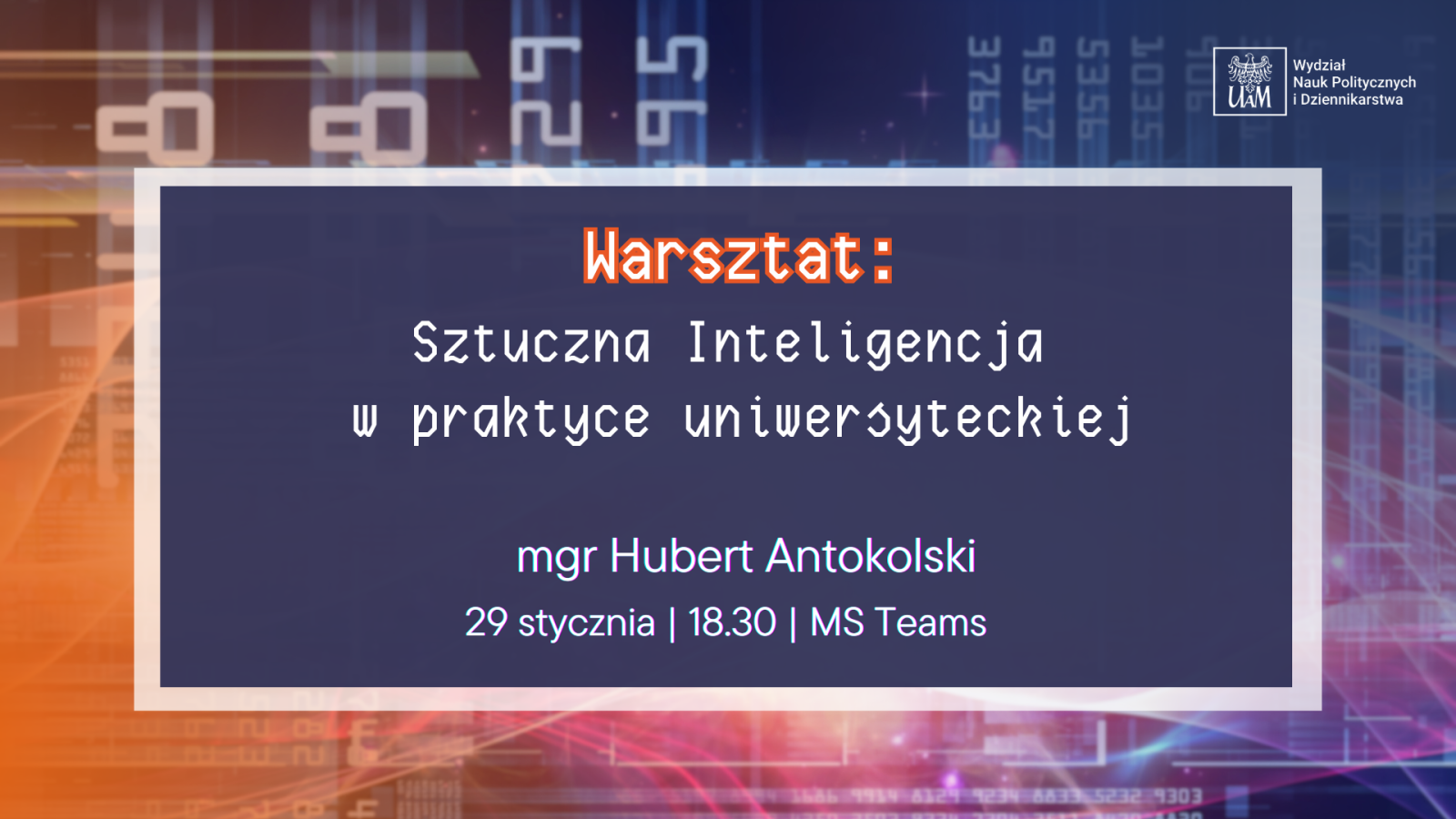 Sztuczna Inteligencja w praktyce uniwersyteckiej