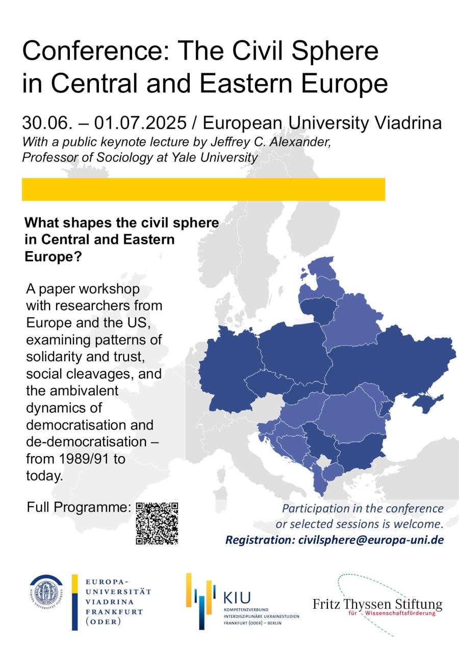 Conference “The Civil Sphere in Central and Eastern Europe”