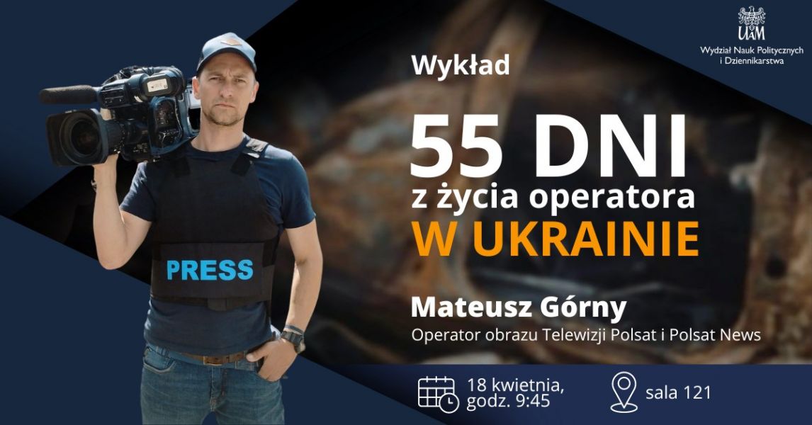 Plakat wydarzenia 55 dni wojny w Ukrainie
