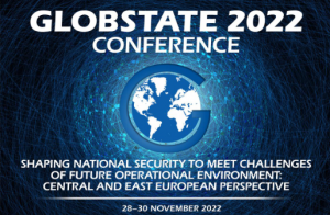 Prof. Wojciechowski i dr Raubo na konferencji Globstate 2022