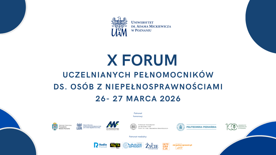 X forum Uczelnianych Pełnomocników ds. Osób z Niepełnosprawnościami