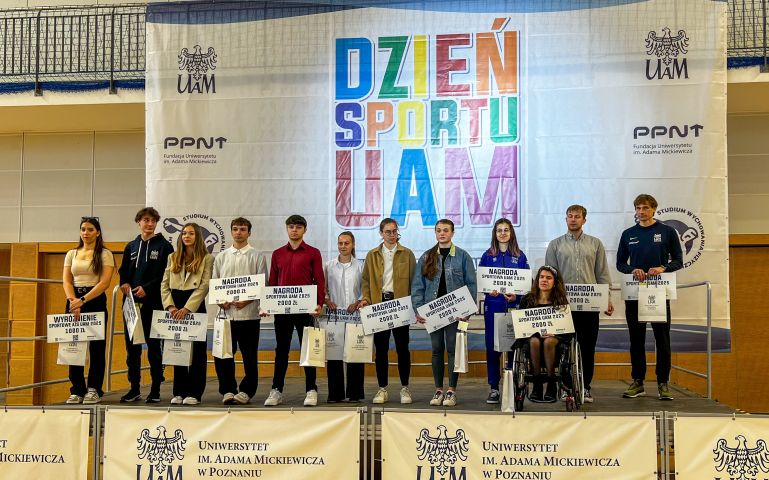 Laureaci stypendium sportowego Fundacji UAM