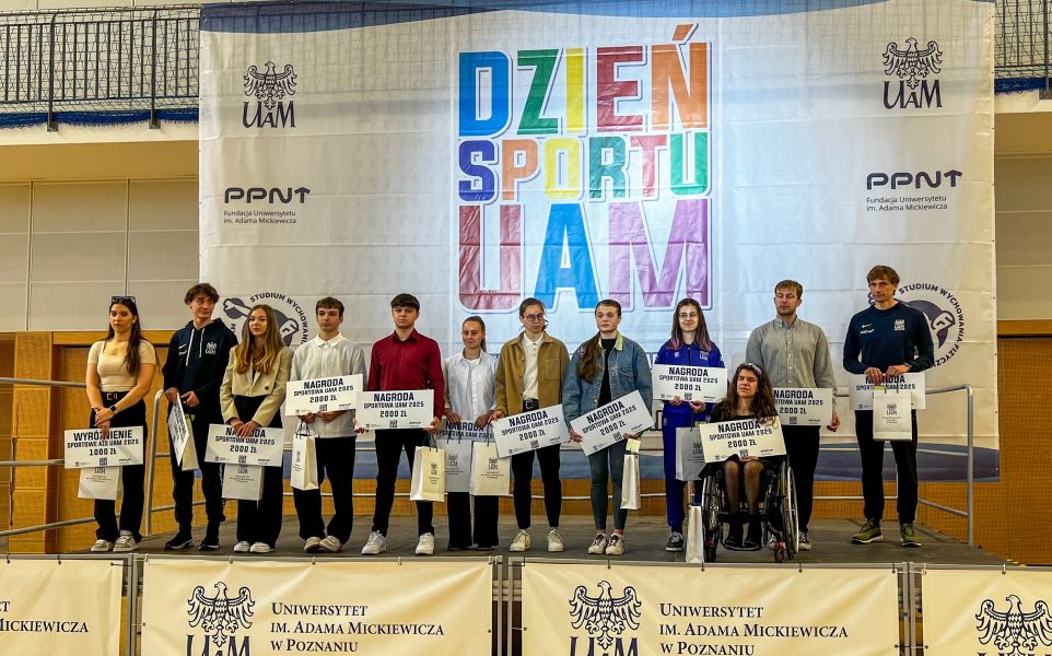 Laureaci stypendium sportowego Fundacji UAM