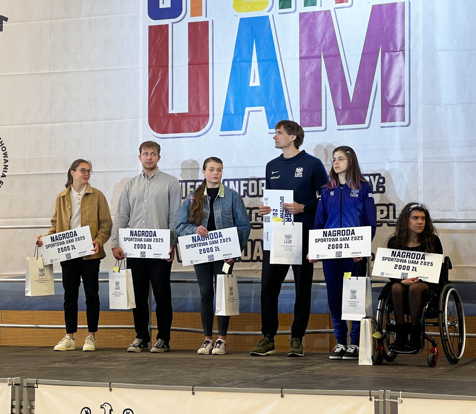 Laureaci stypendium sportowego Fundacji UAM